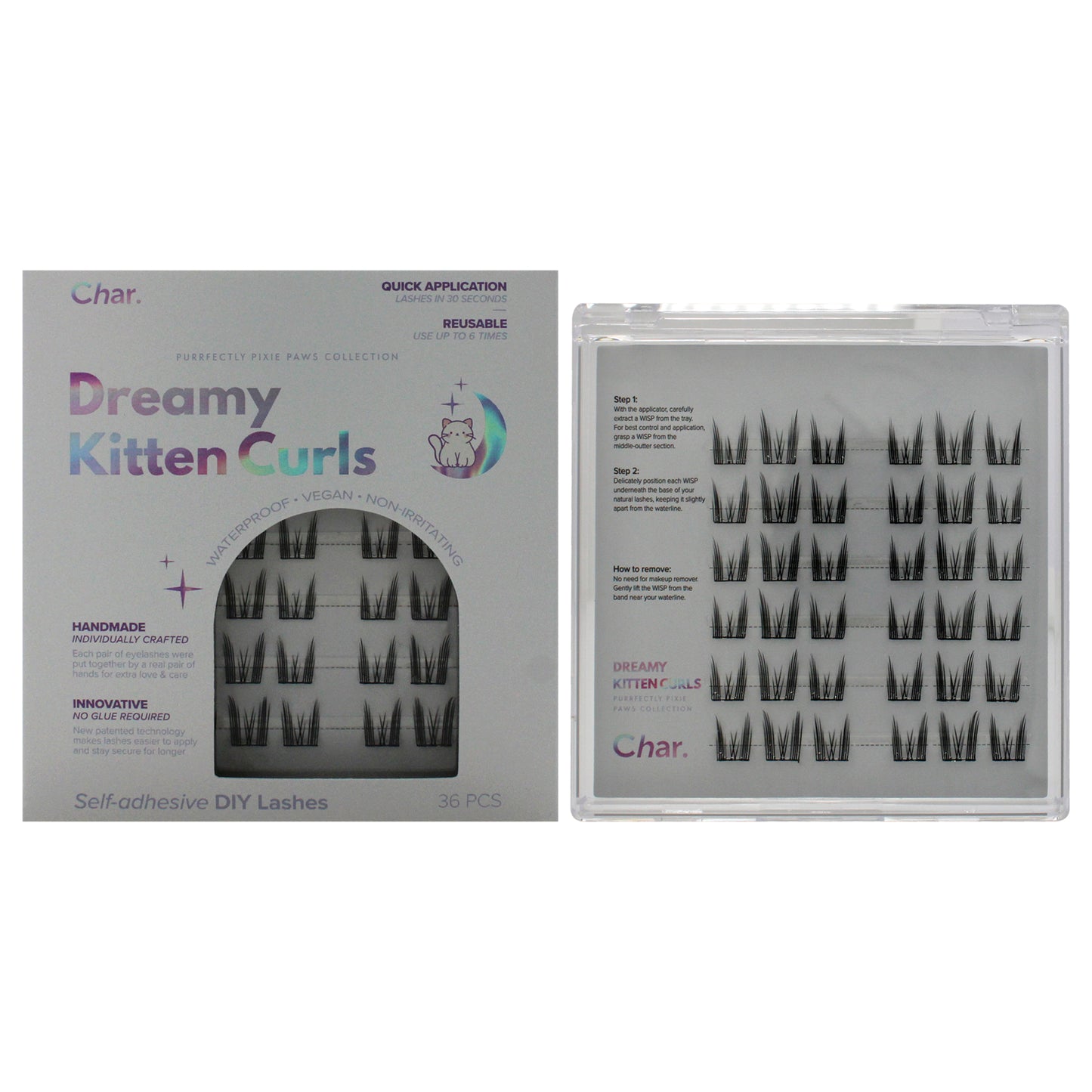 Eye Lashes - Dreamy Kitten Curls 36 Pc Eyelashes