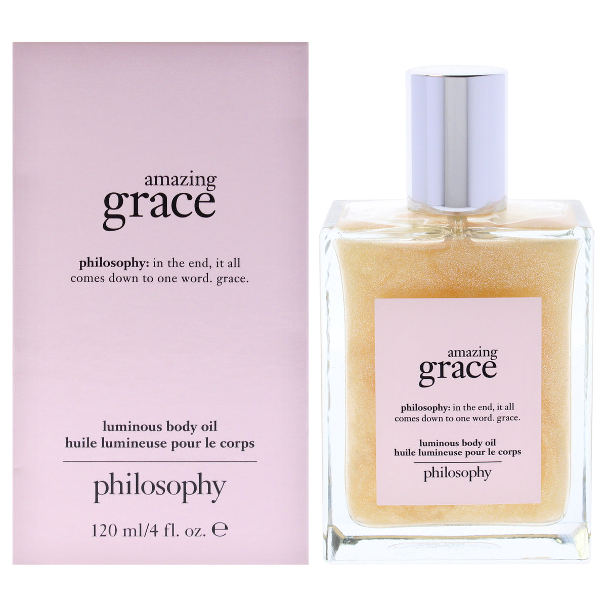 Amazing Grace Luminous Body Oil by Philosophy for Women - 4 oz Oil