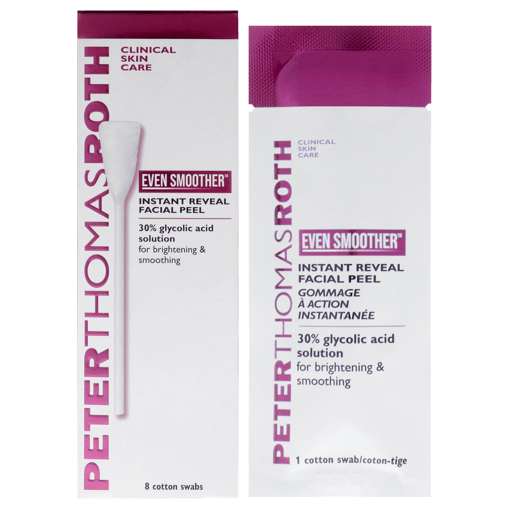 Even Smoother Instant Reveal Facial Peel by Peter Thomas Roth for Women - 8 Pc Cotton