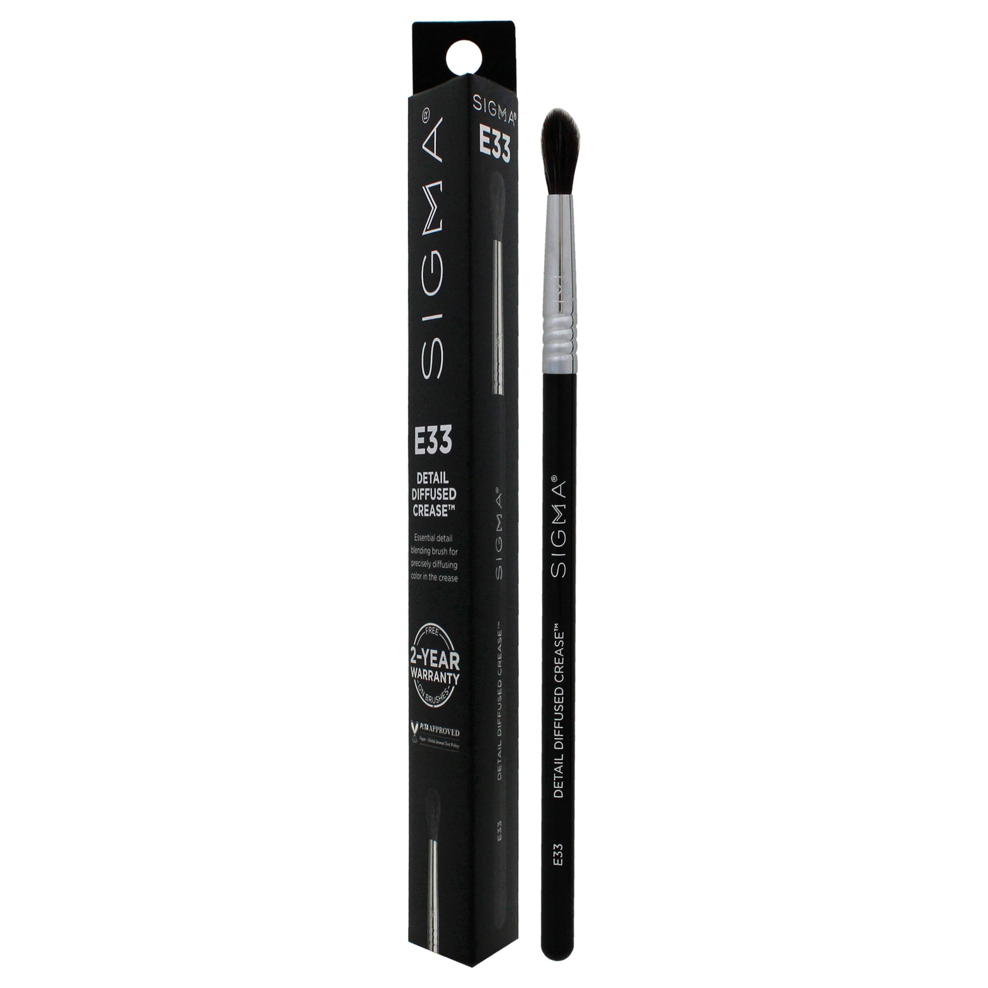 Detail Diffused Crease Brush - E33 by SIGMA for Women - 1 Pc Brush