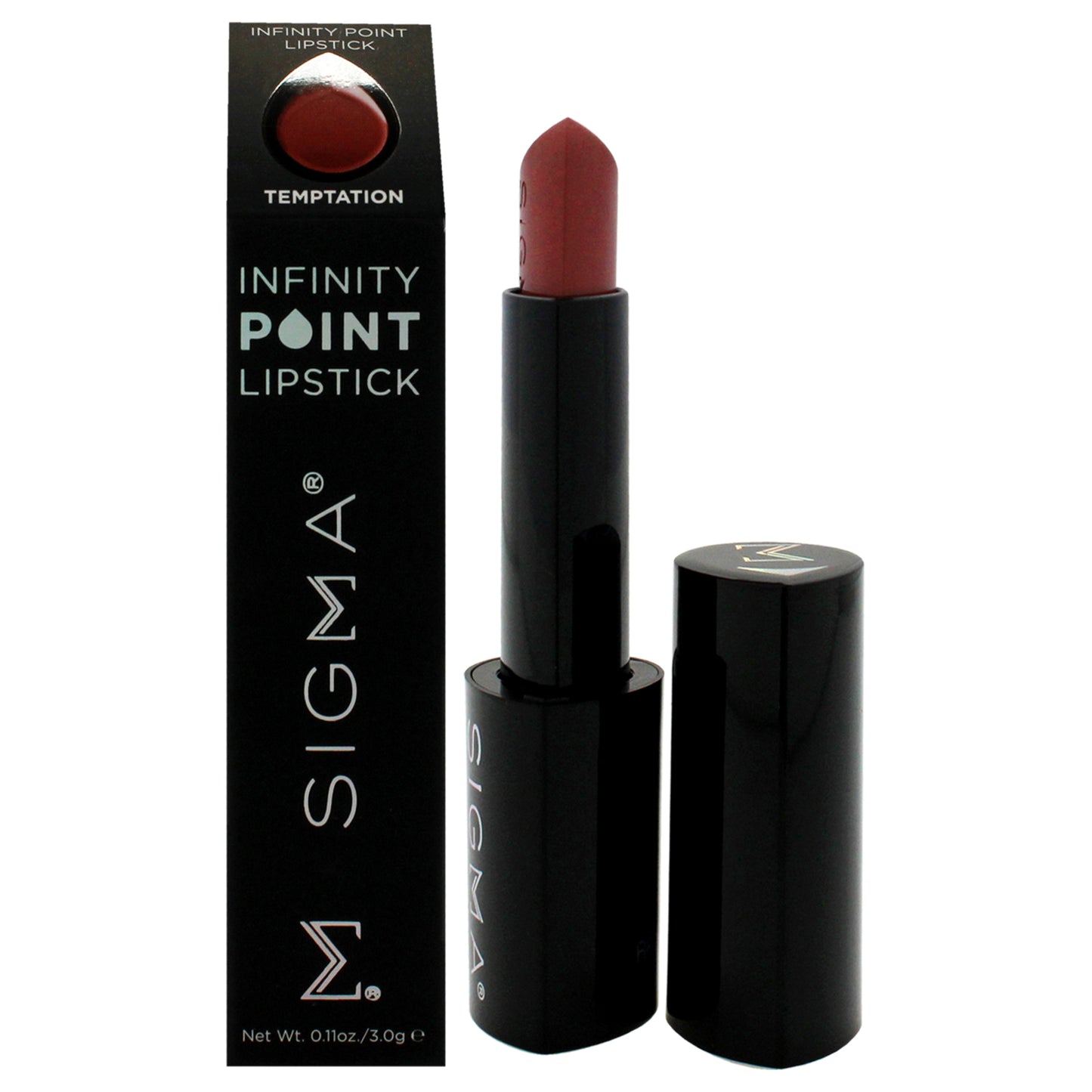 Infinity Point Lipstick - Temptation by SIGMA for Women - 0.11 oz Lipstick