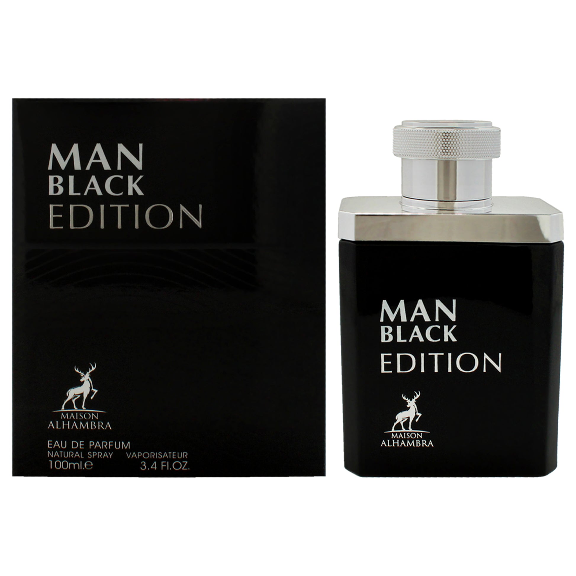 Black Edition by Maison Alhambra for Men - 3.4 oz EDP Spray