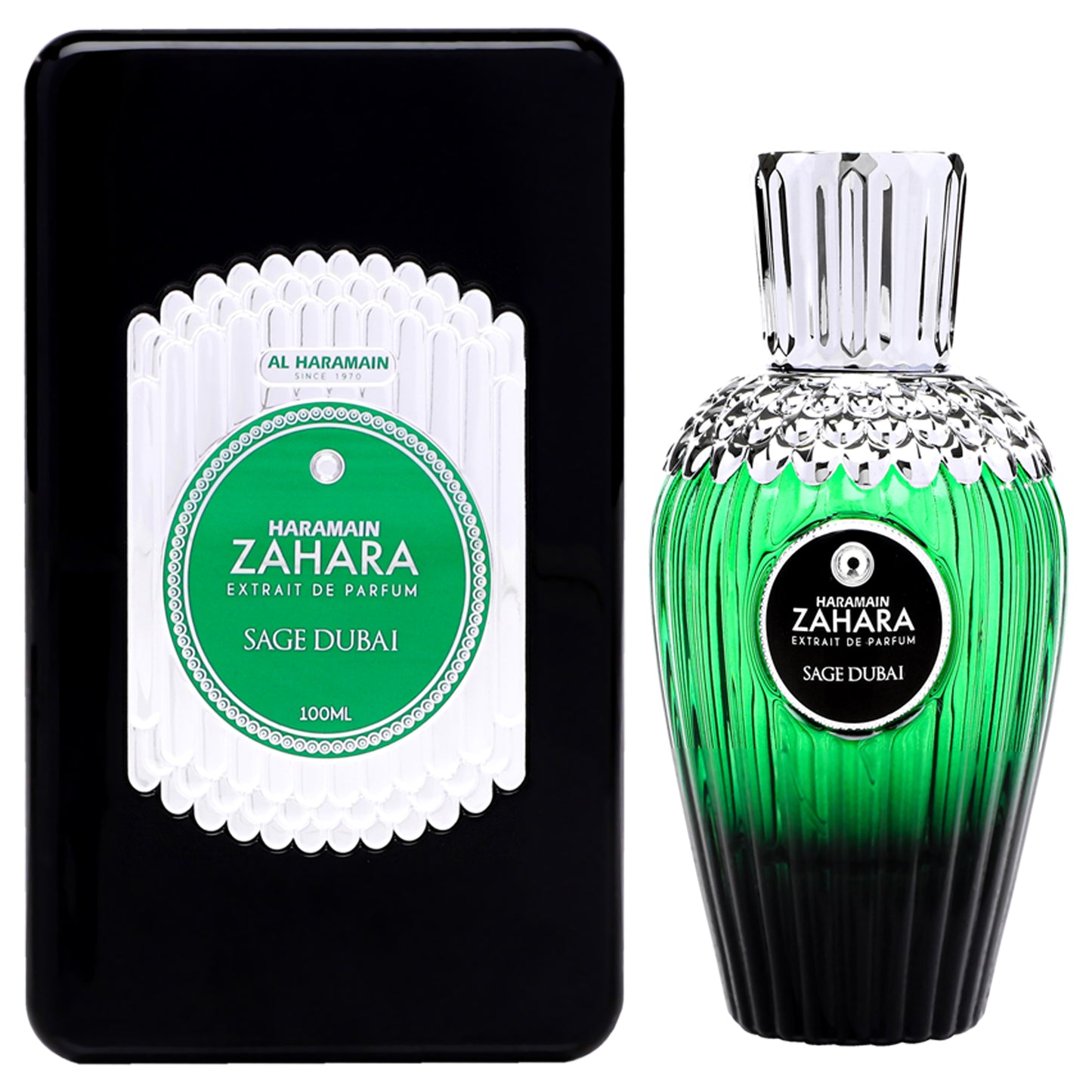 Zahara - Sage Dubai by Al Haramain for Unisex - 3.33 oz Extrait De Parfum Spray