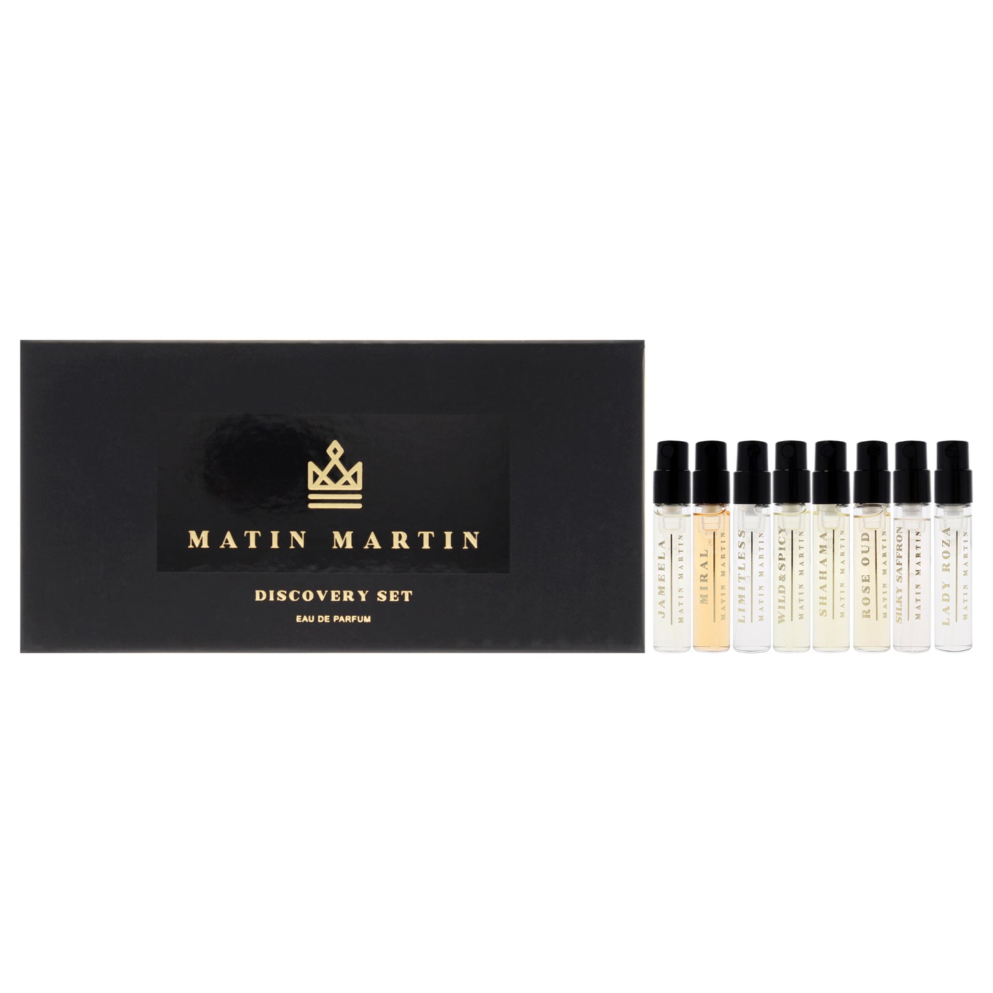Discovery Set 8 Pc Mini Gift Set 0.07oz Wild and Spicy EDP Spray