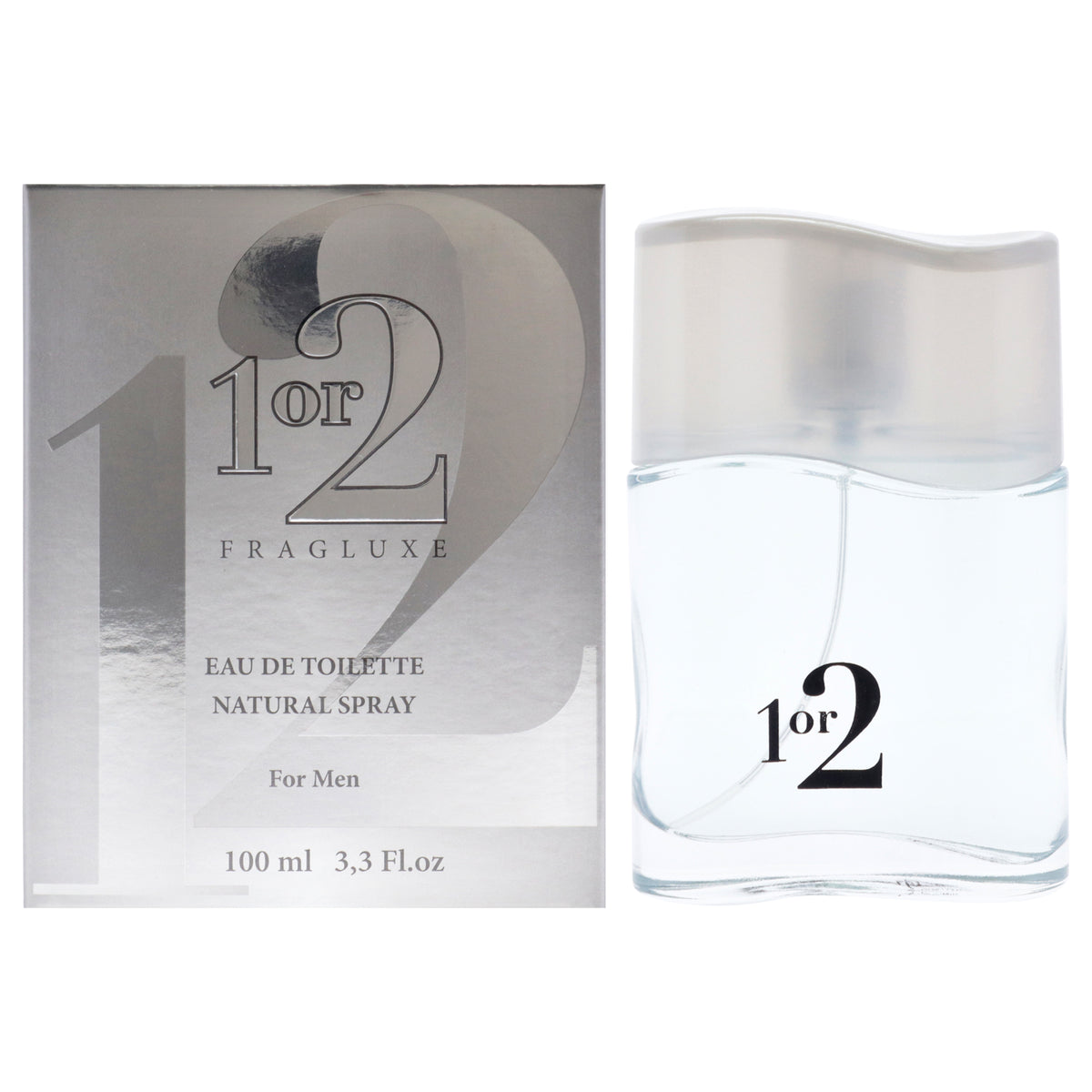 1 or 2 by Fragluxe for Men - 3.3 oz EDT Spray
