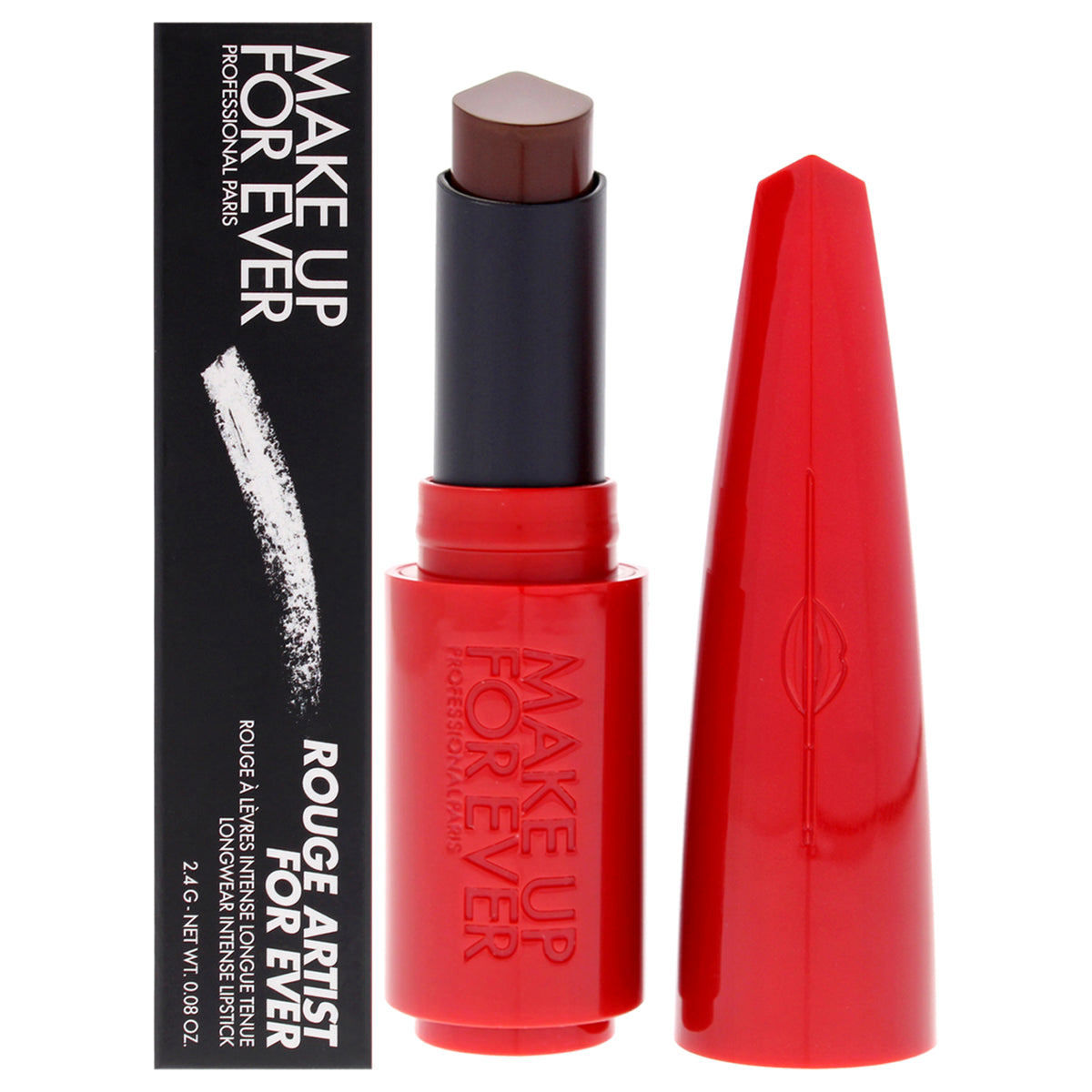 Rouge Artist For Ever Satin Lipstick - 608 Limitless Brown by Make Up For Ever for Women - 0.08 oz Lipstick