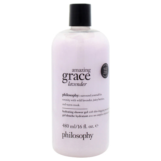 Amazing Grace Lavender Hydrating Shower Gel by Philosophy for Unisex - 16 oz Shower Gel