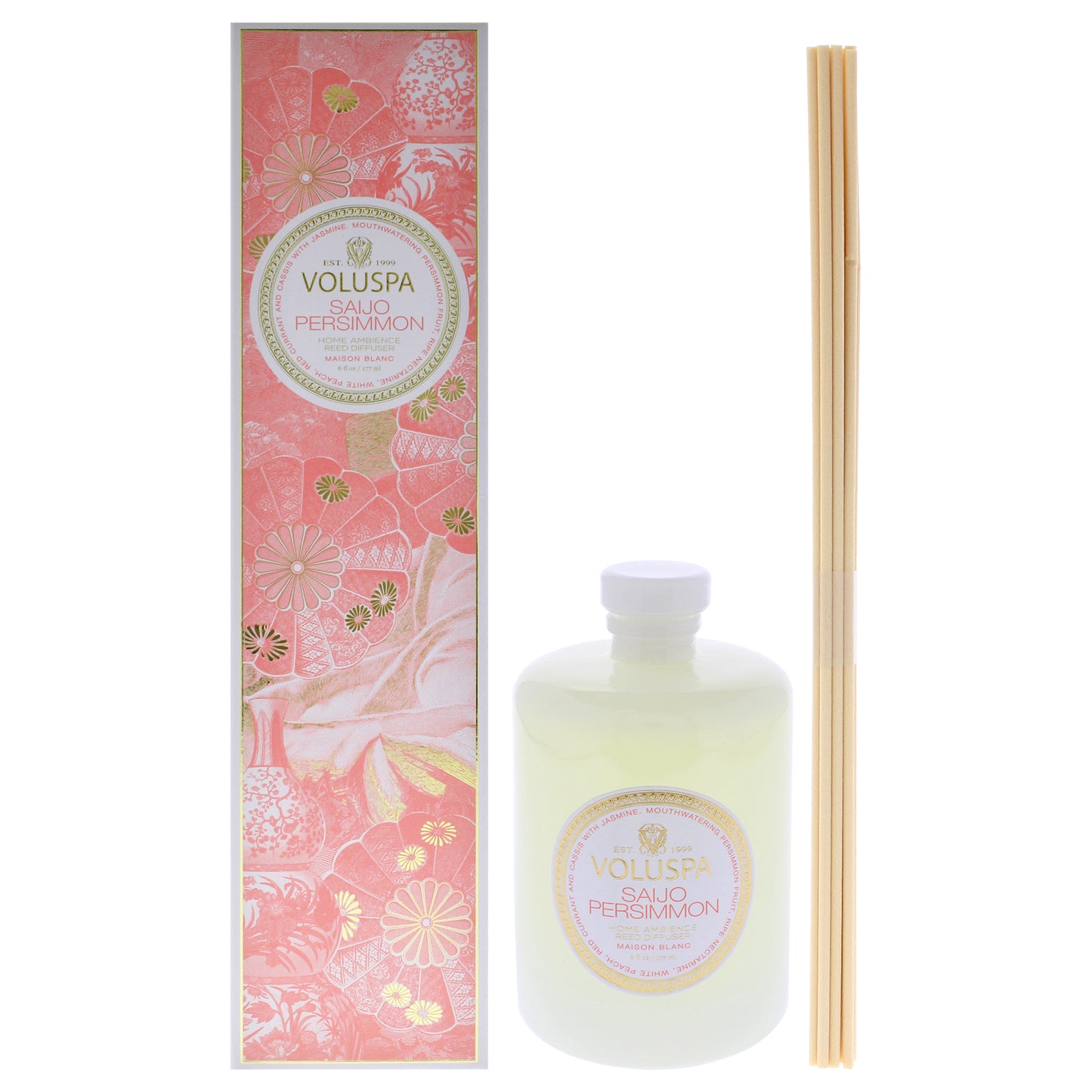 The Maison Blanc Collection - Saijo Persimmon 6 oz Reed Diffuser