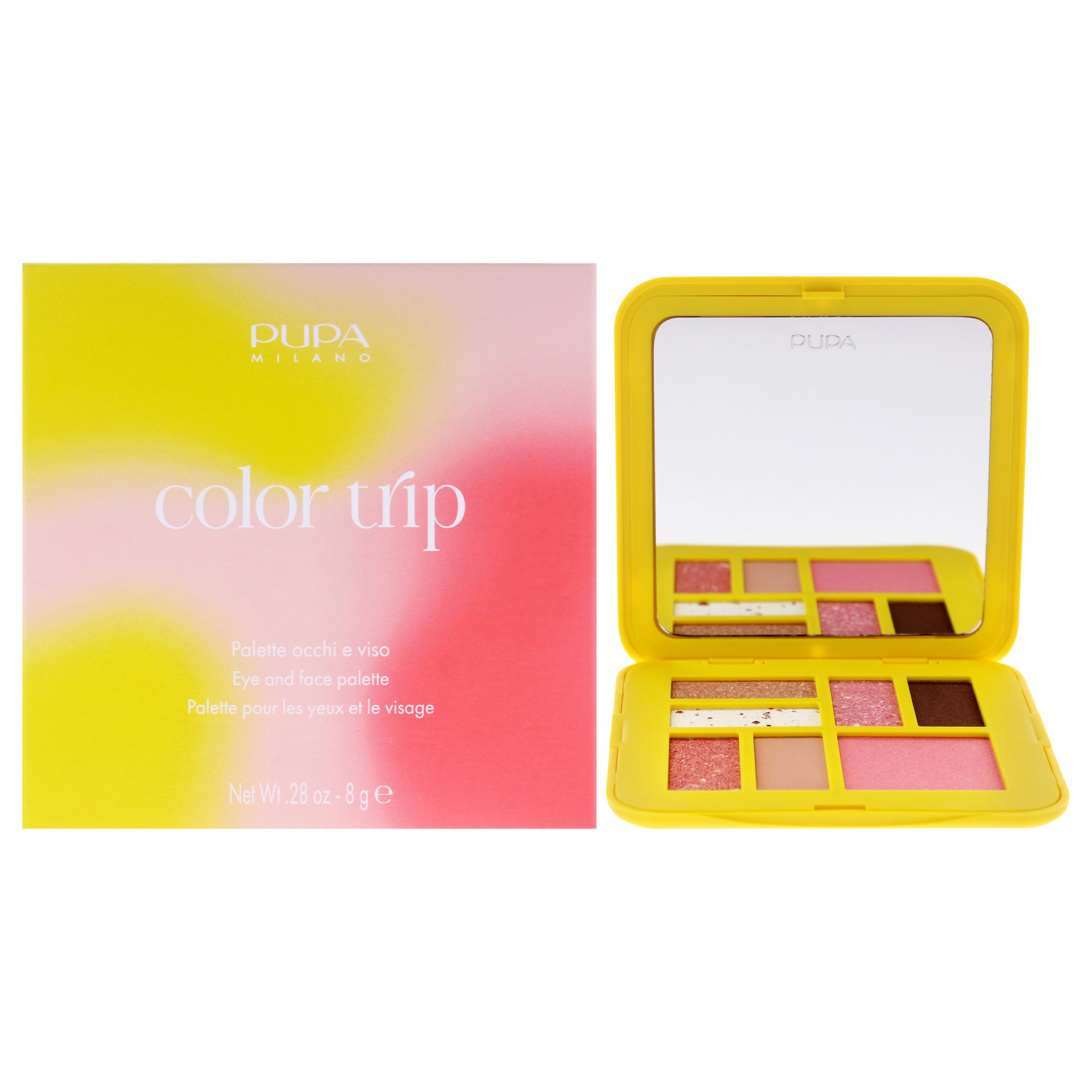 Color Trip Eye And Face Palette - Pretty Trip by Pupa Milano for Women - 0.28 oz Makeup