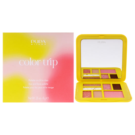 Color Trip Eye And Face Palette - Pretty Trip by Pupa Milano for Women - 0.28 oz Makeup