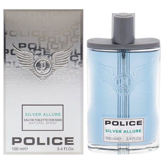 Police Silver Allure by Police for Men - 3.4 oz EDT Spray