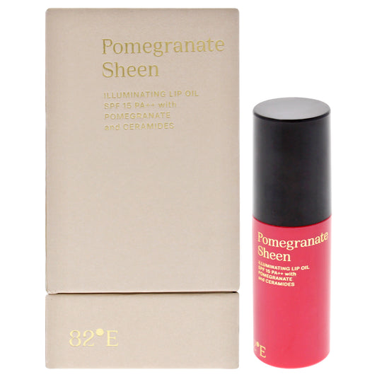 Pomegranate Sheen Illuminating Lip Oil SPF 15 PA Plus by 82East By Deepika Padukone for Women - 0.2 oz Lip Oil