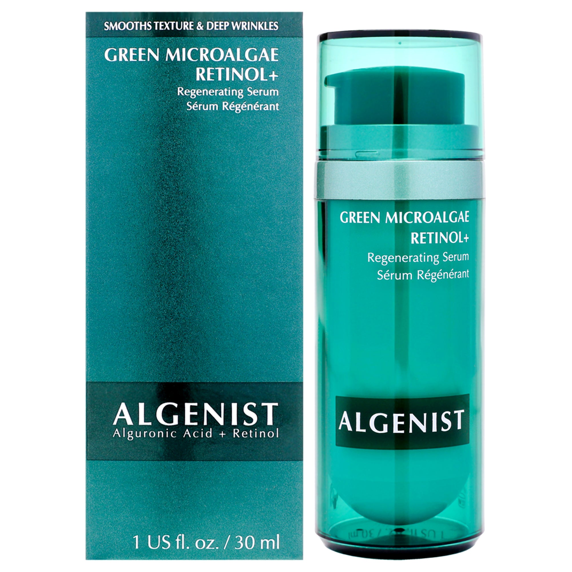 Green Microalgae Retinol Plus Regenerating Serum by Algenist for Women - 1 oz Serum