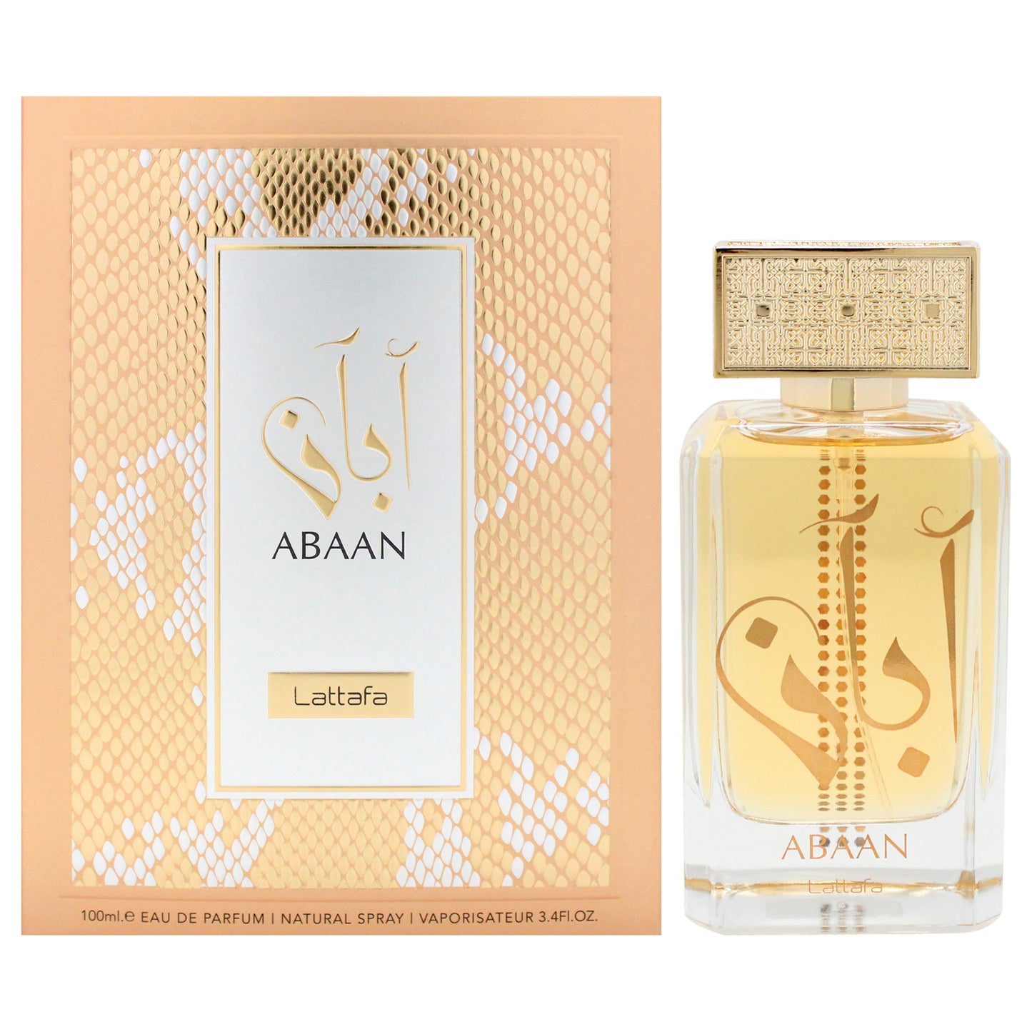 Abaan by Lattafa for Unisex - 3.4 oz EDP Spray