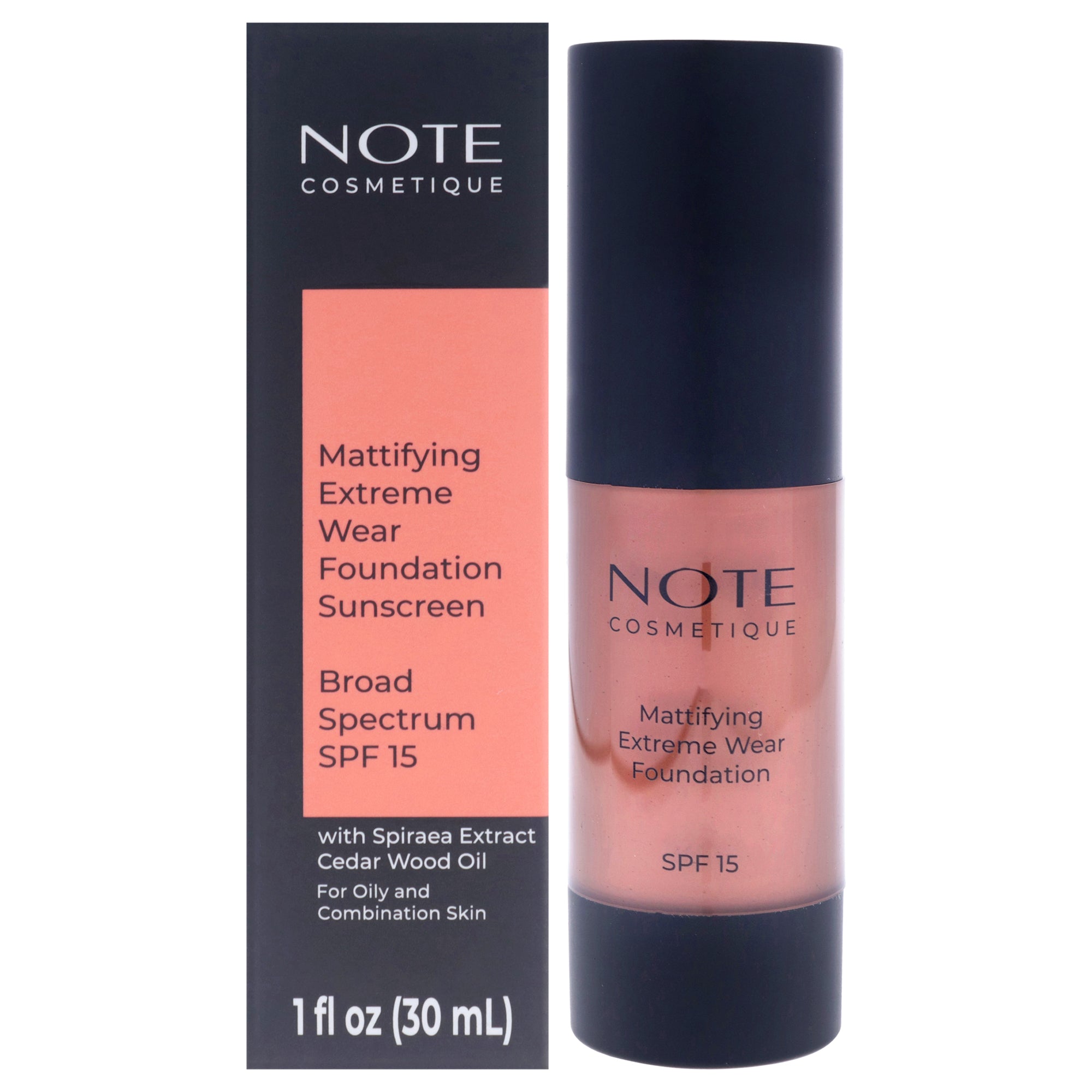 Mattifying Extreme Wear Foundation SPF 15 - 110 Smoke by Note Cosmetique for Women - 1 oz Foundation