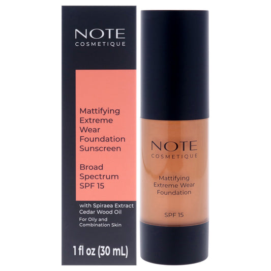 Mattifying Extreme Wear Foundation SPF 15 - 113 Honey Bronze by Note Cosmetique for Women - 1 oz Foundation