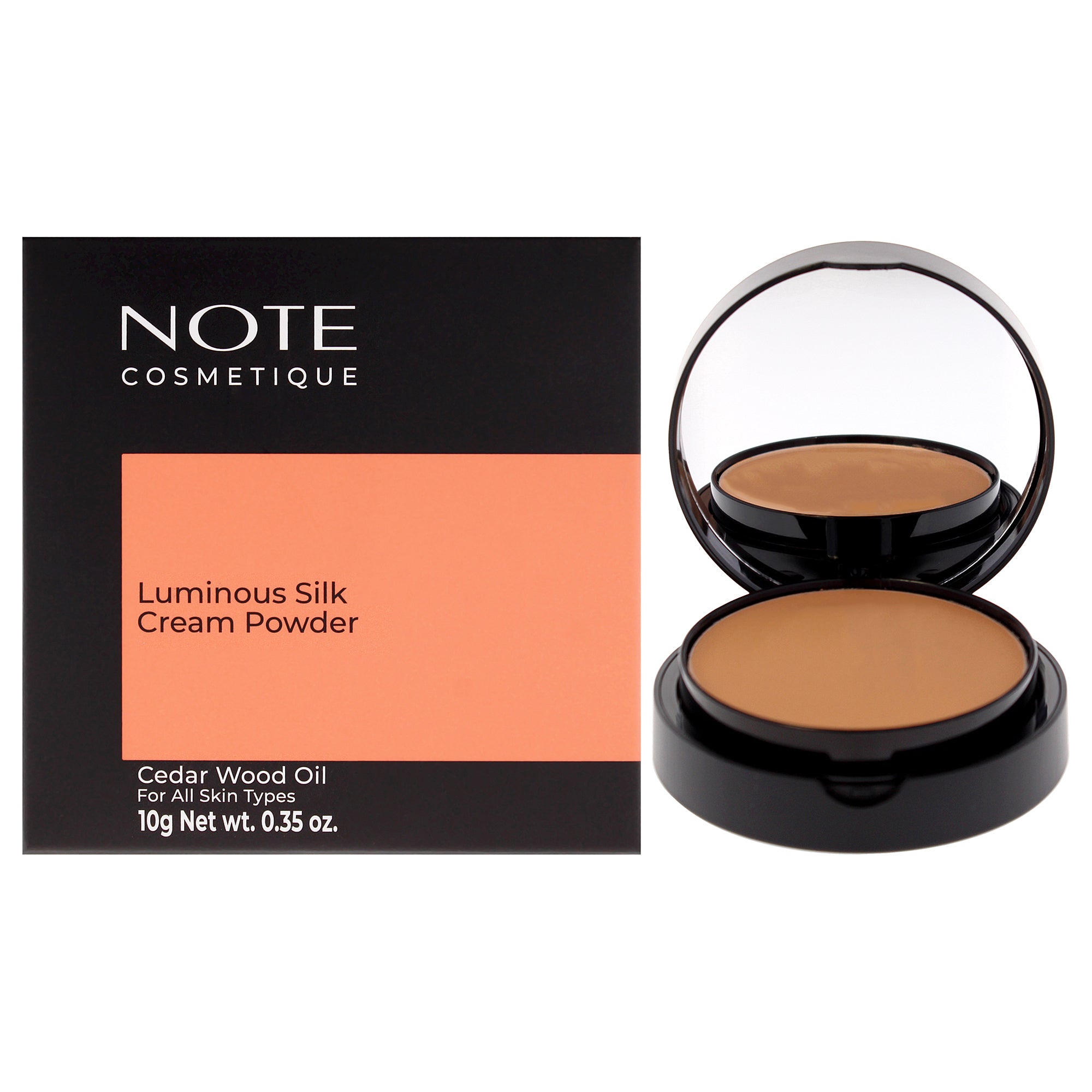 Luminous Silk Cream Powder - 02 Natural Beige by Note Cosmetique for Women - 0.35 oz Powder