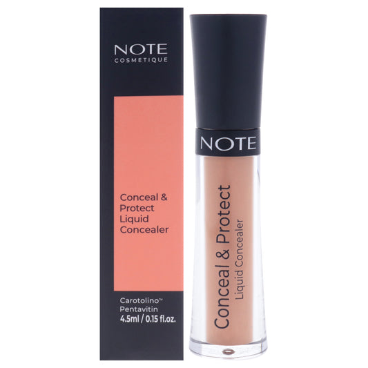 Conceal and Protect Liquid Concealer - 10 Huzelnut by Note Cosmetique for Women - 0.15 oz Concealer