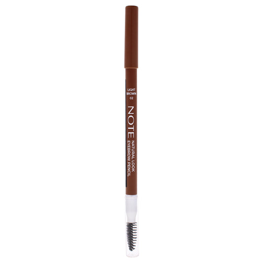 Natural Look Eyebrow Pencil - 02 Light Brown by Note Cosmetique for Women - 0.038 oz Eyebrow Pencil