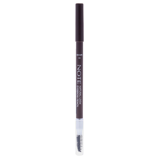 Natural Look Eyebrow Pencil - 03 Brown by Note Cosmetique for Women - 0.038 oz Eyebrow Pencil