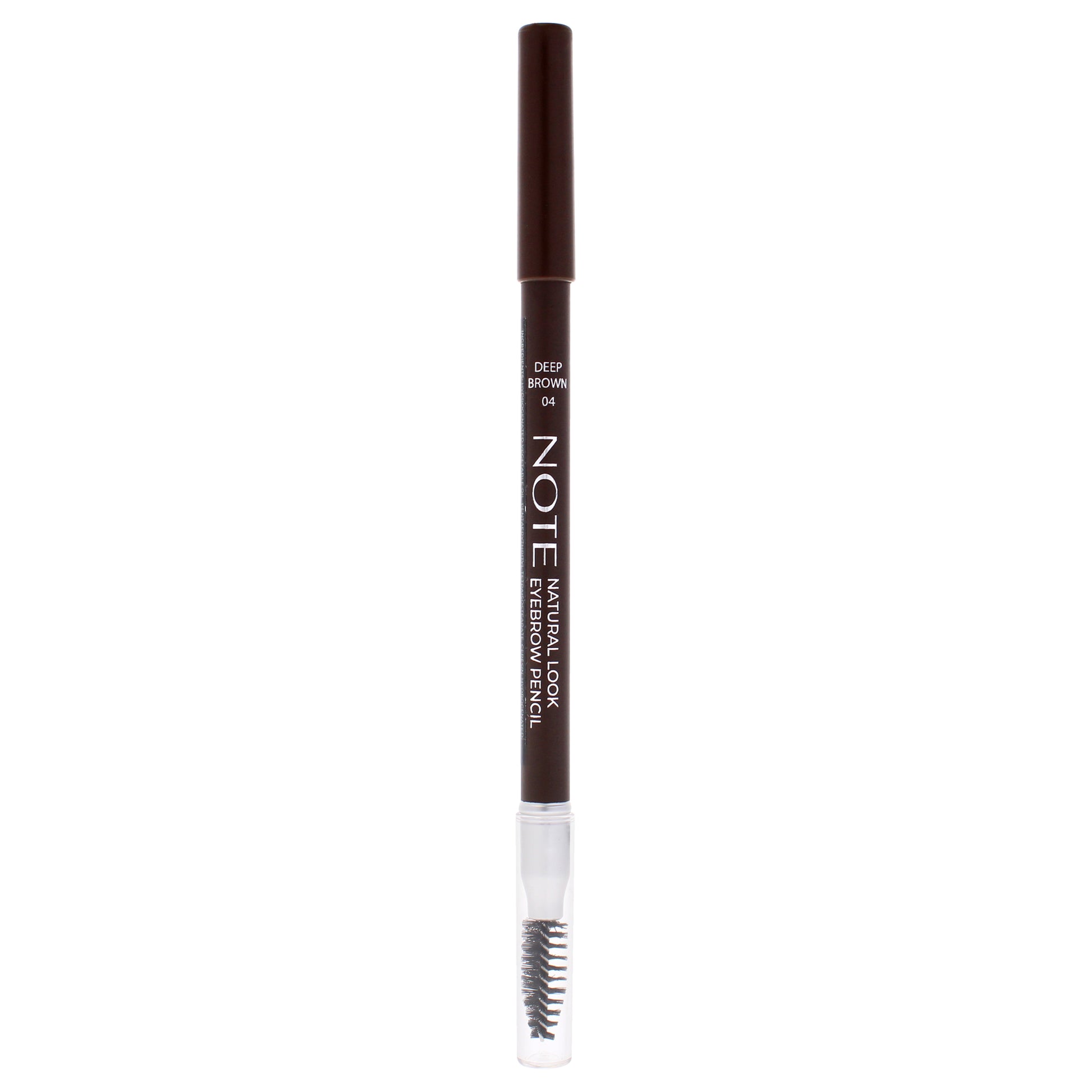 Natural Look Eyebrow Pencil - 04 Deep Brown by Note Cosmetique for Women - 0.038 oz Eyebrow Pencil