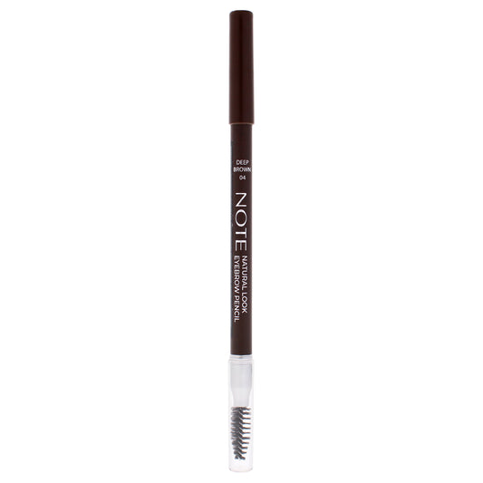 Natural Look Eyebrow Pencil - 04 Deep Brown by Note Cosmetique for Women - 0.038 oz Eyebrow Pencil
