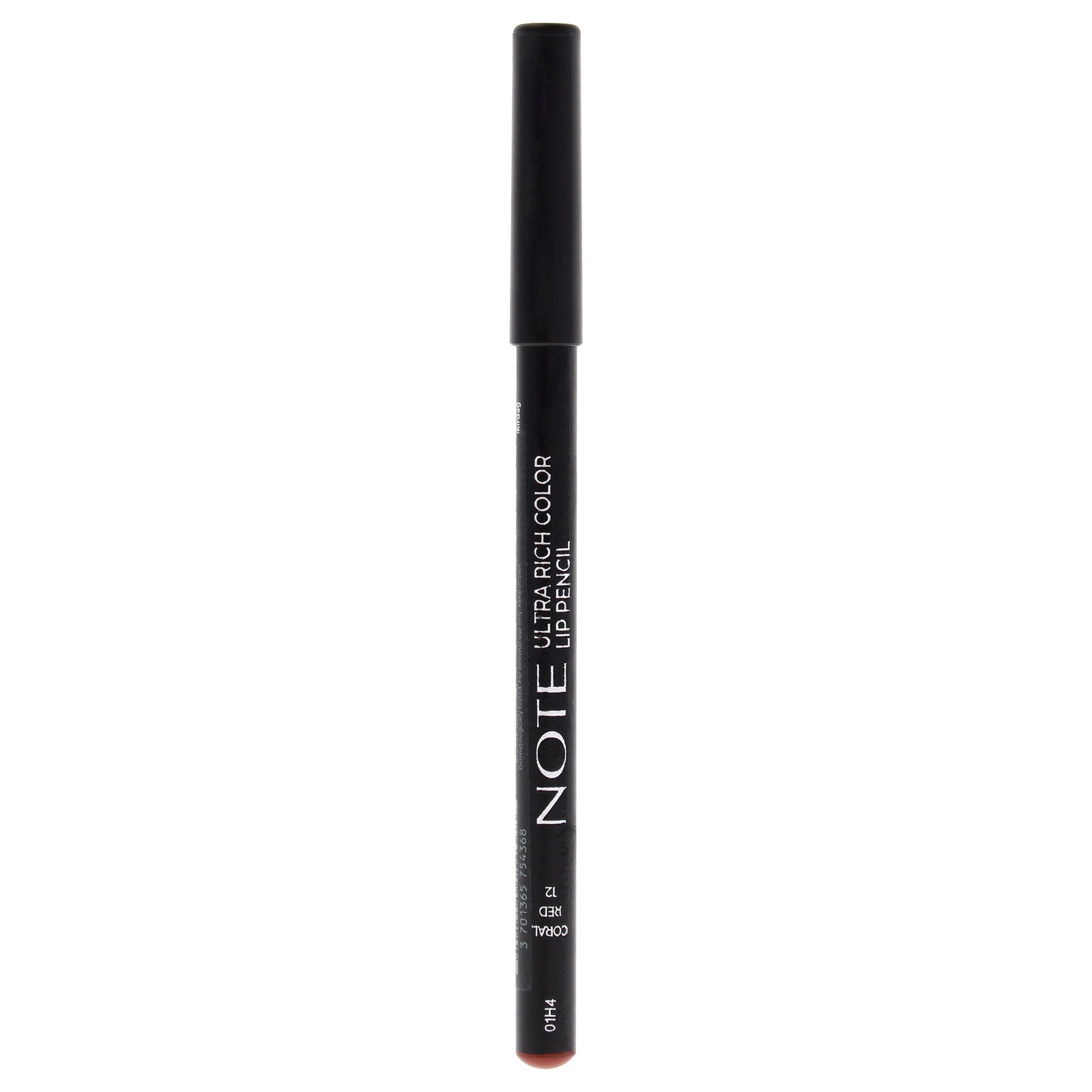 Ultra Rich Color Lip Pencil - 12 Coral Red by Note Cosmetique for Women - 0.04 oz Lip Pencil
