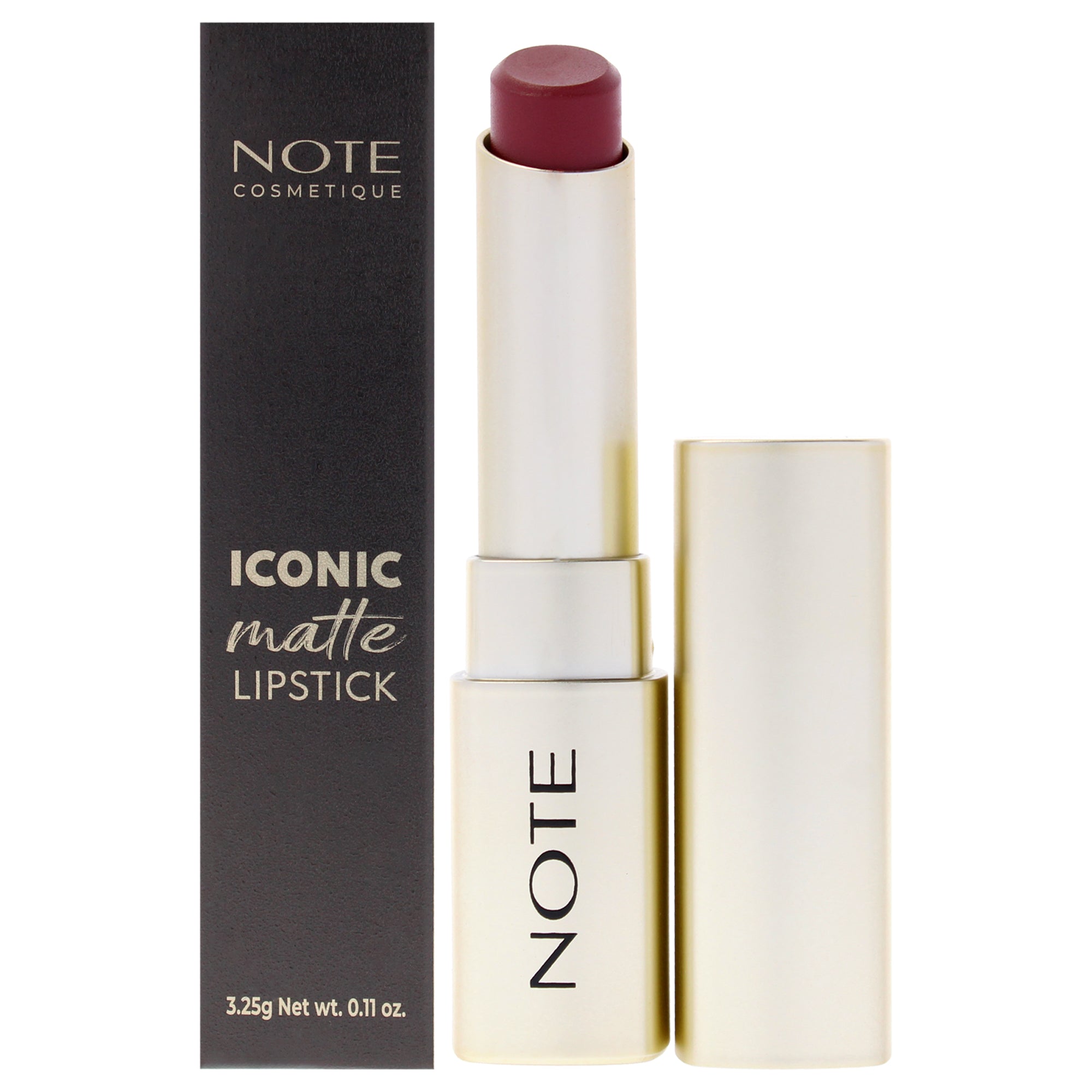 Iconic Matte Lipstick - 110 Alluring by Note Cosmetique for Women - 0.11 oz Lipstick