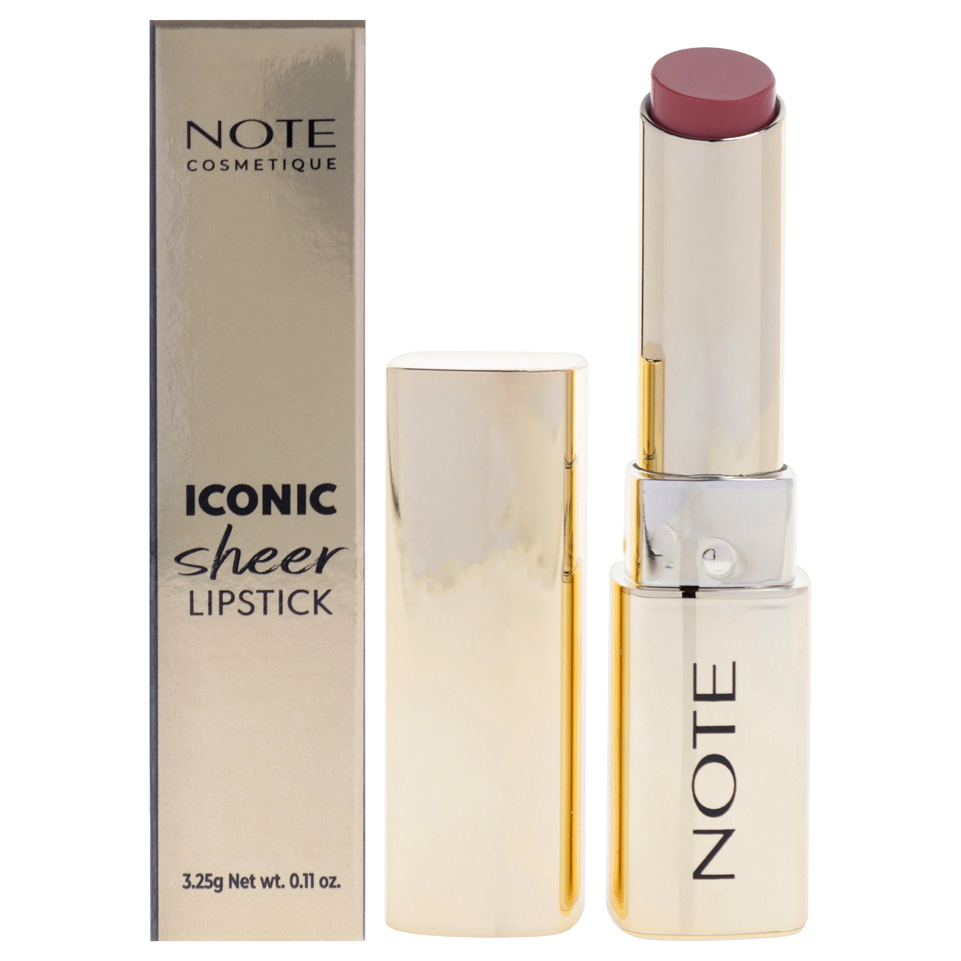 Iconic Sheer Lipstick - 201 Darling by Note Cosmetique for Women - 0.11 oz Lipstick