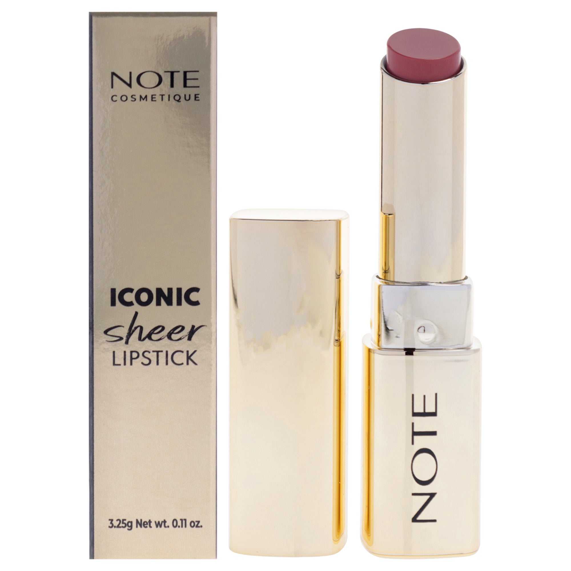 Iconic Sheer Lipstick - 201 Darling by Note Cosmetique for Women - 0.11 oz Lipstick