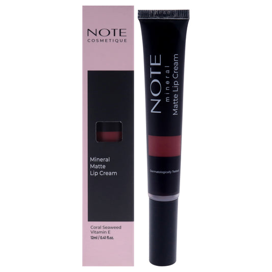 Mineral Matte Lip Cream - 06 Runway by Note Cosmetique for Women - 0.41 oz Lipstick
