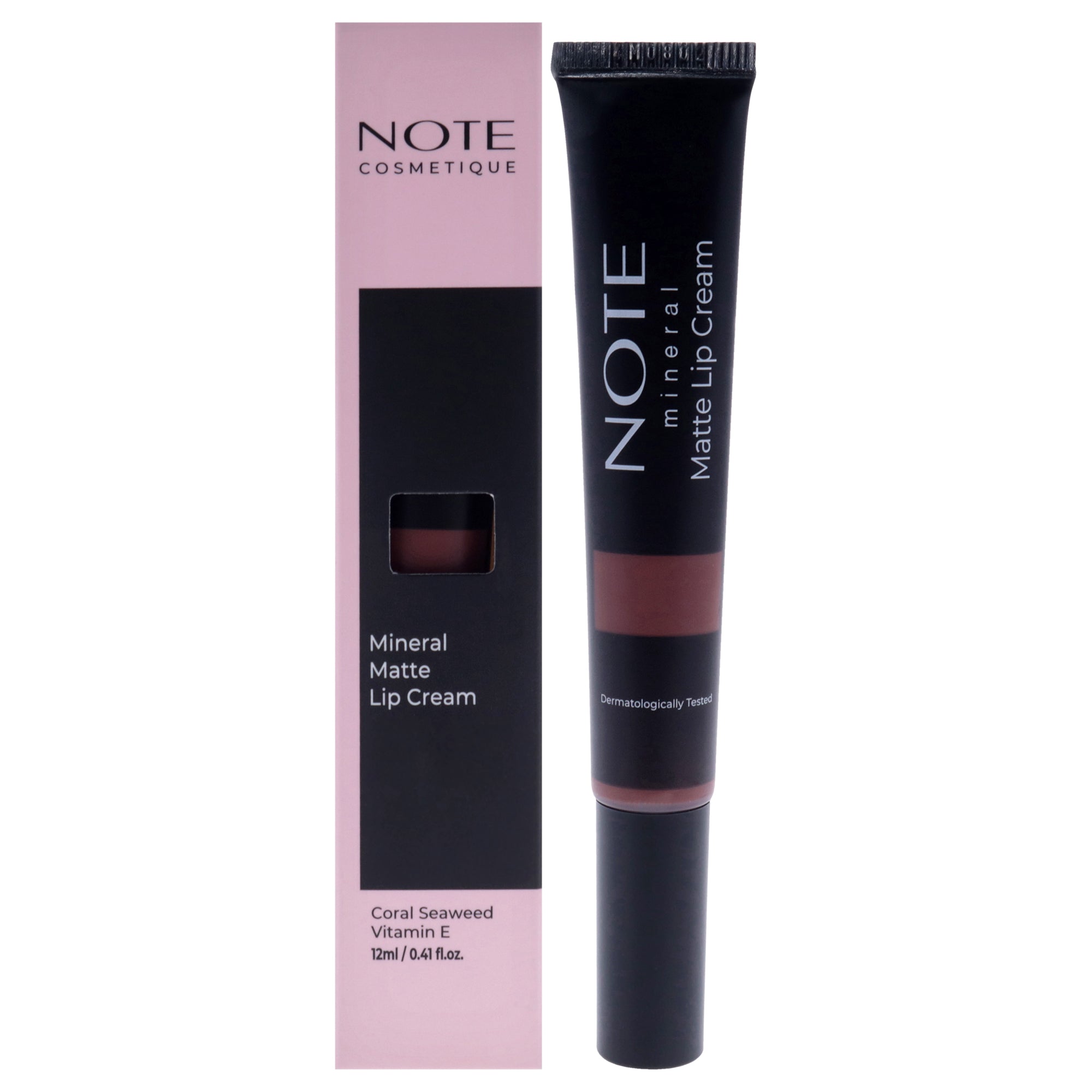 Mineral Matte Lip Cream - 08 Mocha Dream by Note Cosmetique for Women - 0.41 oz Lipstick