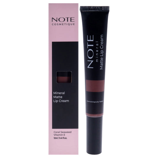 Mineral Matte Lip Cream - 08 Mocha Dream by Note Cosmetique for Women - 0.41 oz Lipstick