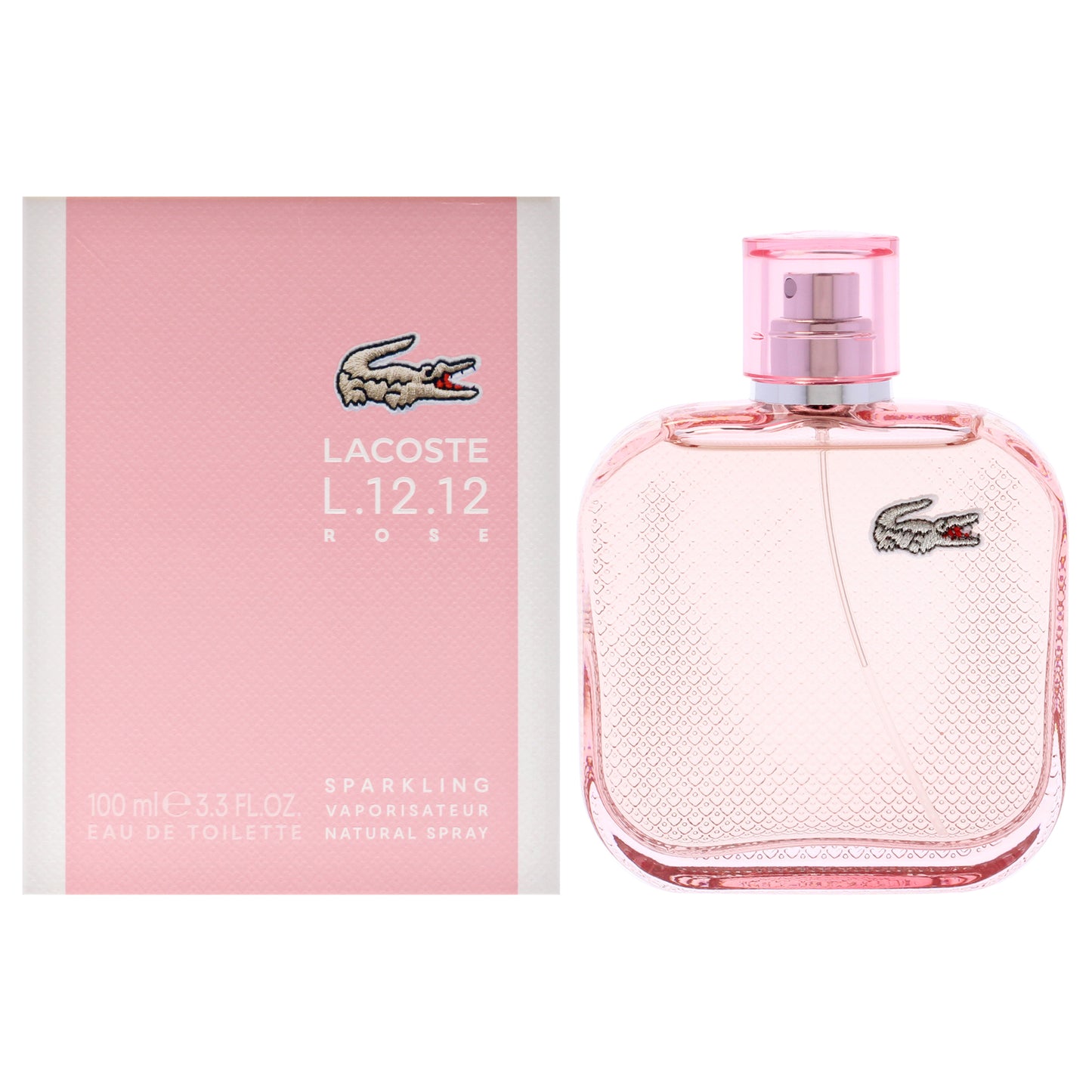 Lacoste Eau De L.12.12 Rose Sparkling by Lacoste for Women - 3.3 oz EDT Spray