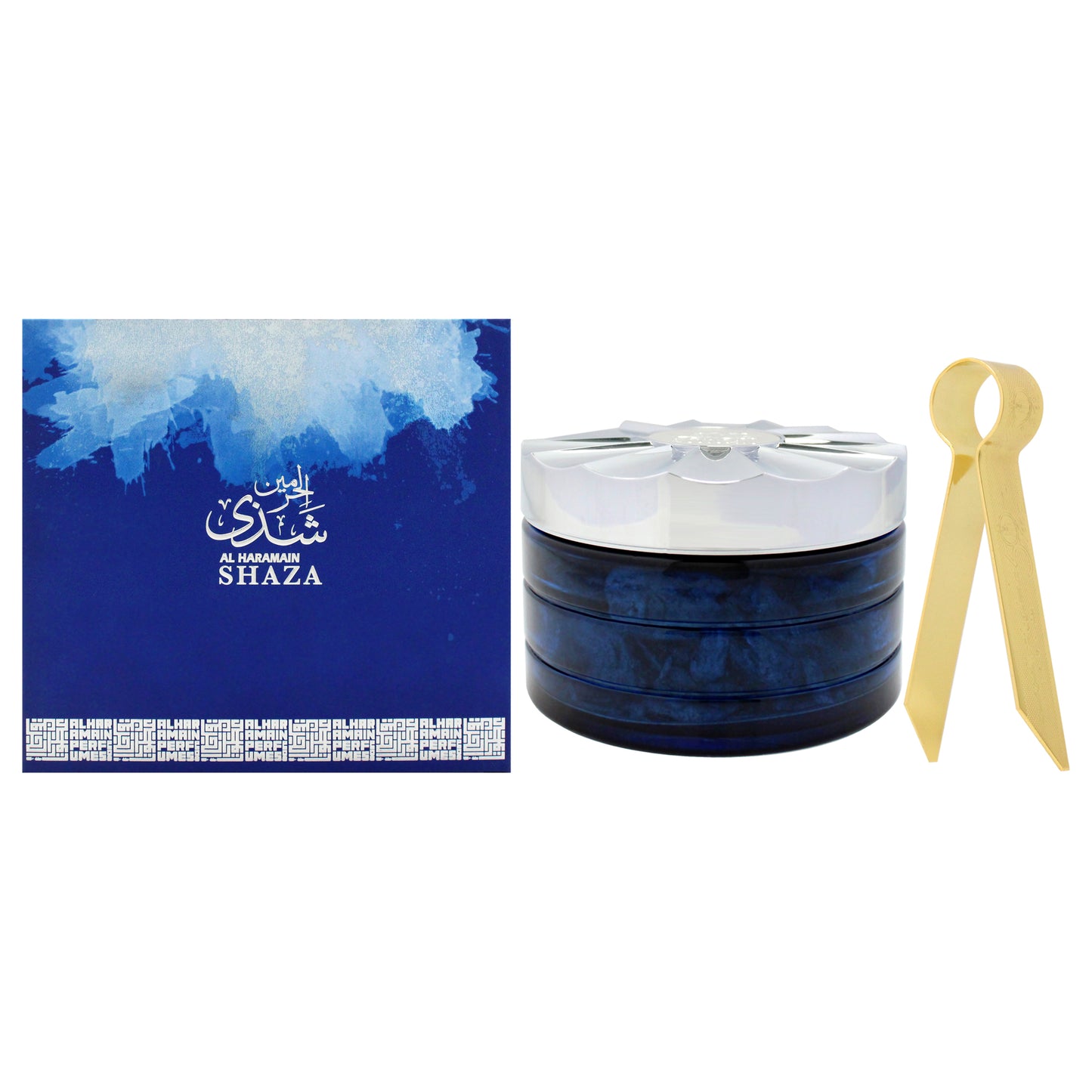 Shaza Oudh Maal Attar - Silver 2.5 oz Bukhoor