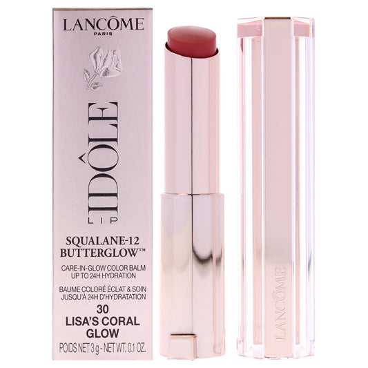 Lip Idole Squalane-12 Butterglow - 30 Lisas Coral Glow 0.1 oz Lip Balm
