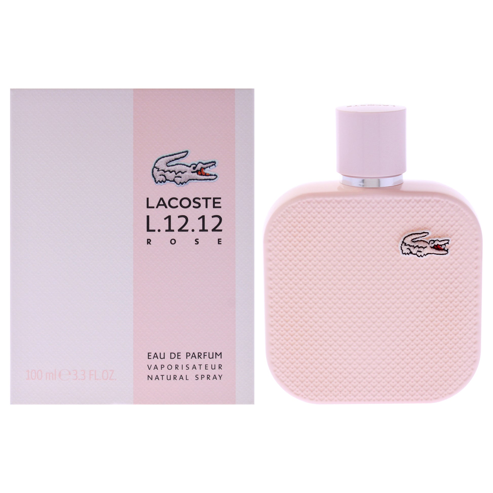 Lacoste Eau De L.12.12 Rose by Lacoste for Women - 3.3 oz EDP Spray