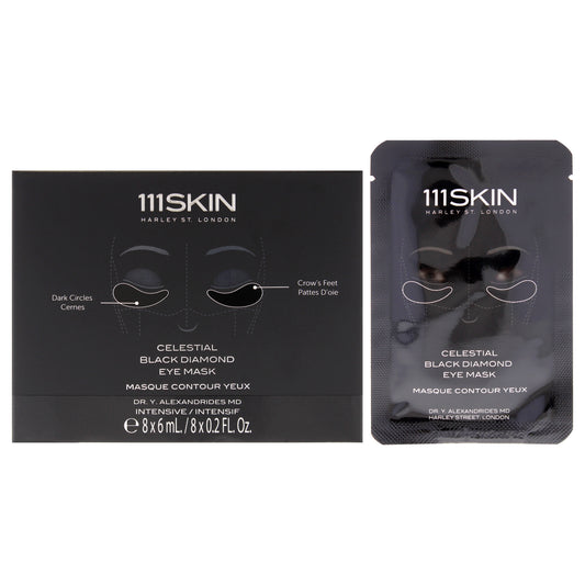 Celestial Black Diamond Eye Mask by 111Skin for Unisex - 8 Pc Mask