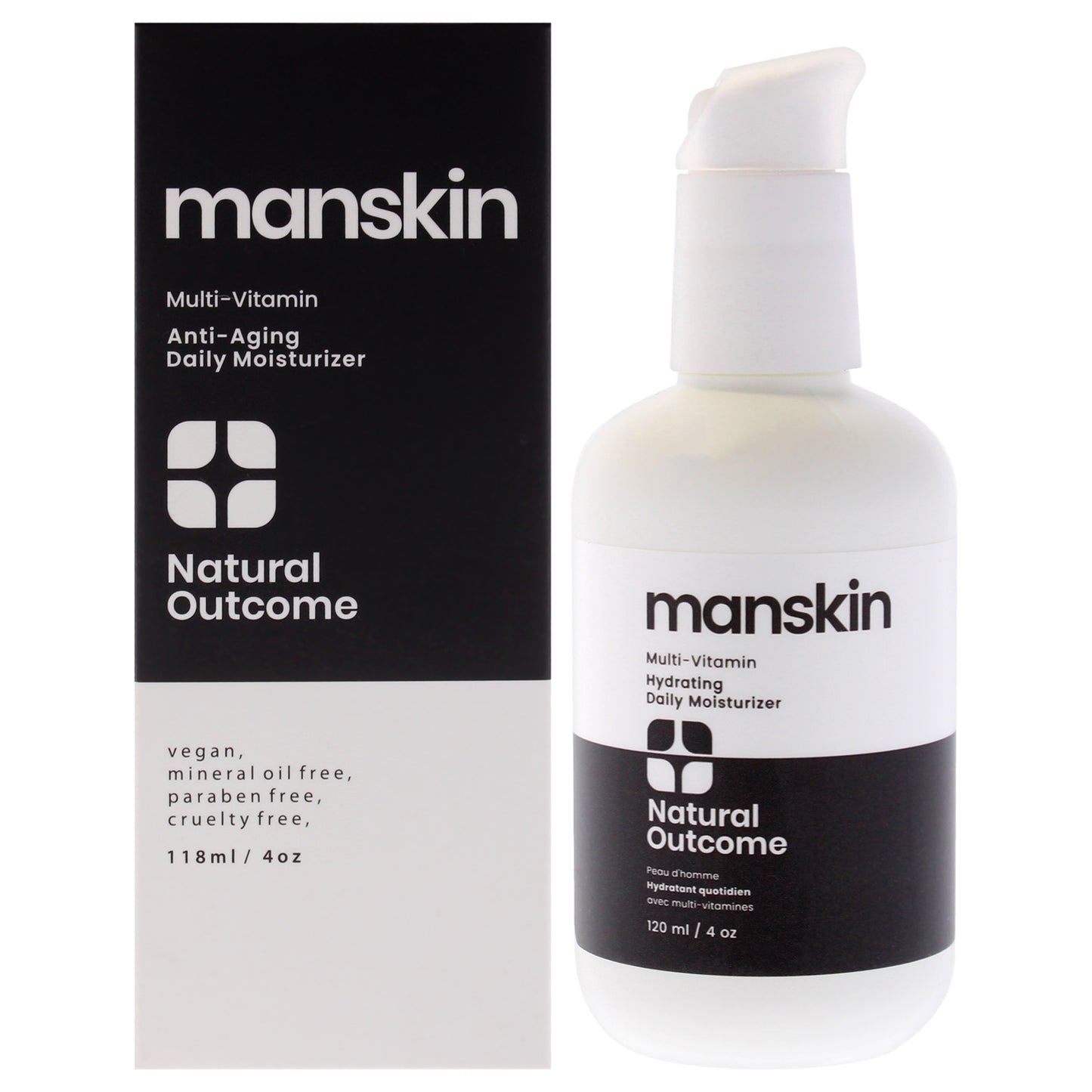 Manskin Anti-Aging Daily Moisturizer 4 oz Moisturizer
