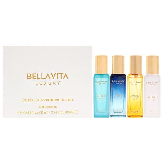 Luxury Perfume Gift Set 4 Pc Gift Set 0.68oz Skai Aquatic EDC Spray