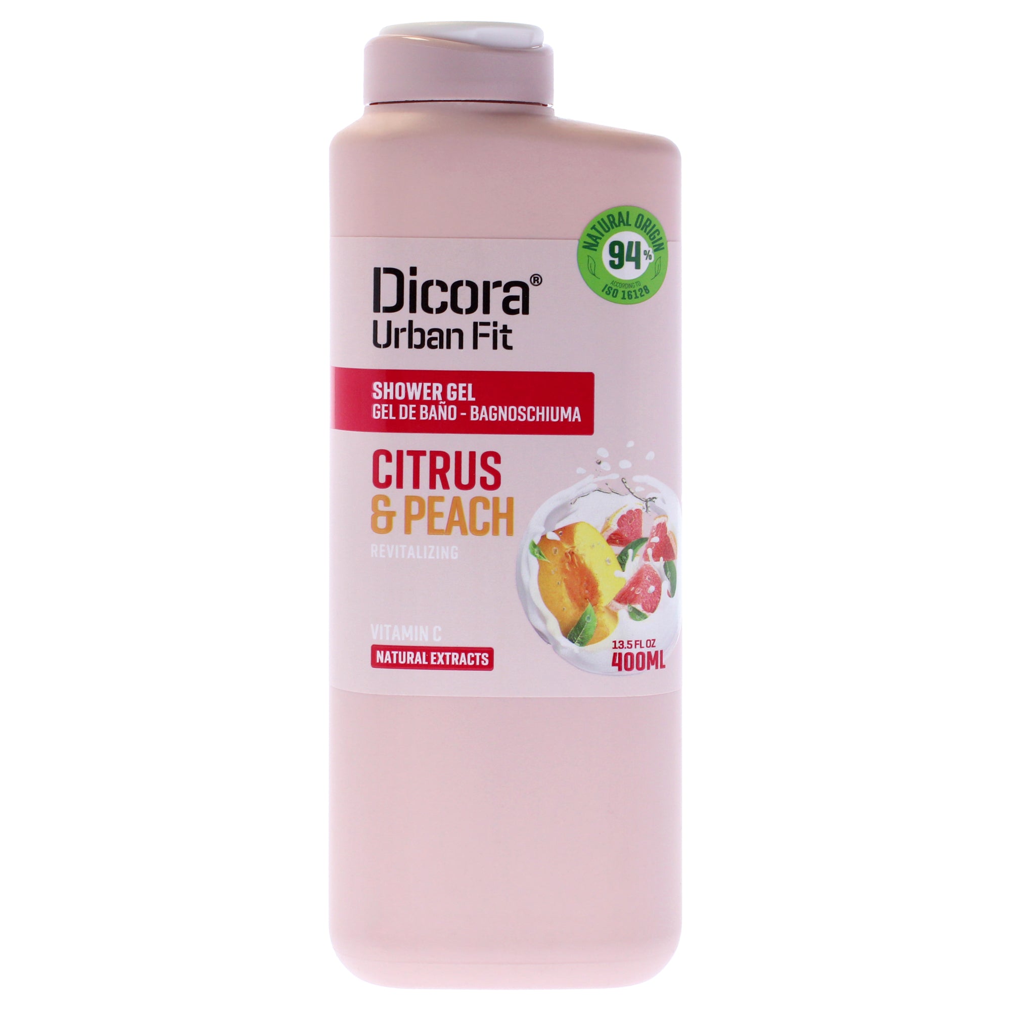 Shower Gel - Citrus and Peach by Dicora Urban Fit for Unisex - 13.5 oz Shower Gel