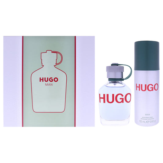 Hugo Green by Hugo Boss for Men - 2 Pc Gift Set 2.5oz EDT Spray, 5oz Deodorant Spray