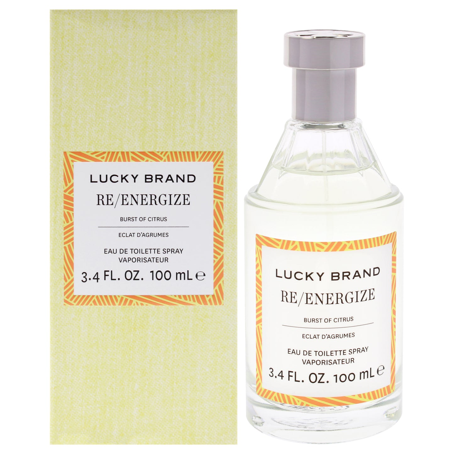 Re-Energize by Lucky Brand for Unisex - 3.4 oz EDT Spray