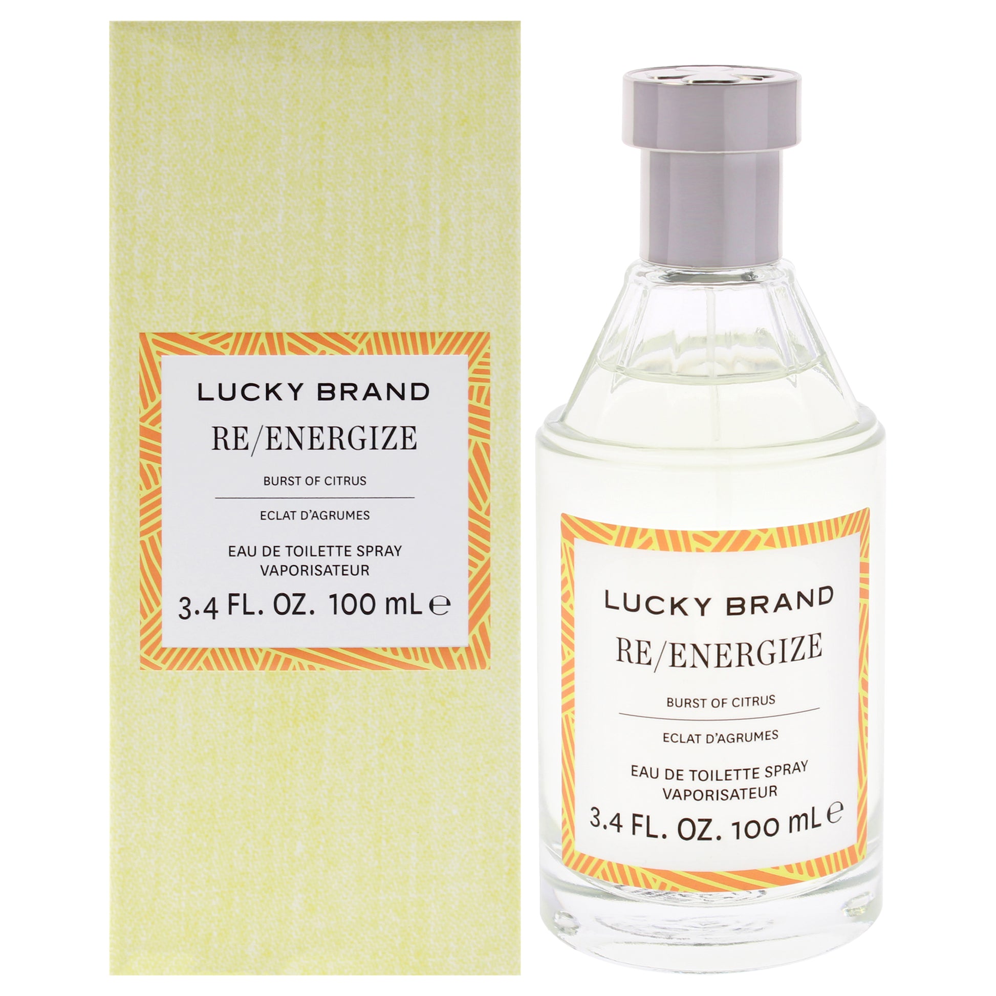 Re-Energize by Lucky Brand for Unisex - 3.4 oz EDT Spray
