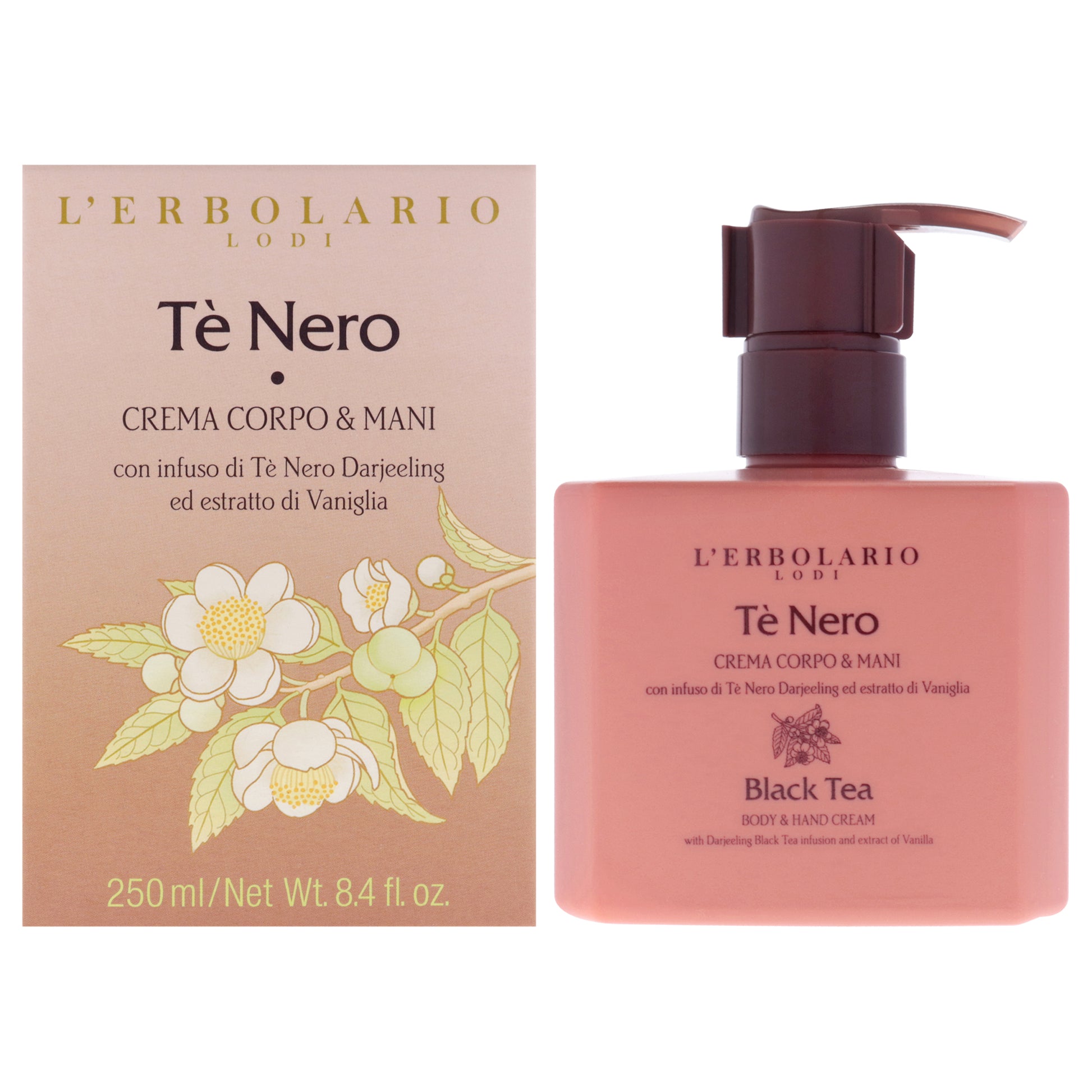 Body And Hand Cream - Black Tea by LErbolario for Unisex - 8.4 oz Cream