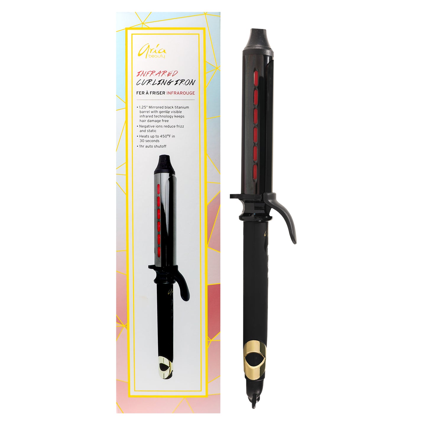 Infrared Curling Iron - Black 1.25 Inch Curling Iron