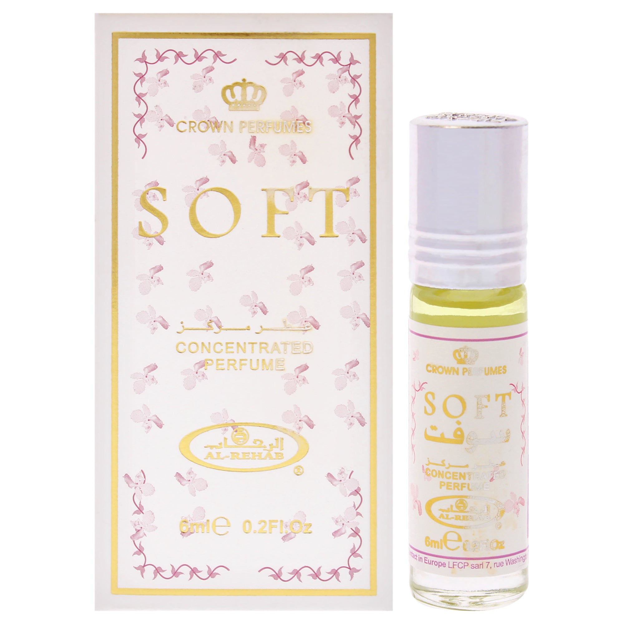 Soft by Al-Rehab for Unisex - 5.9 ml Concentrated Perfume Oil Rollerball