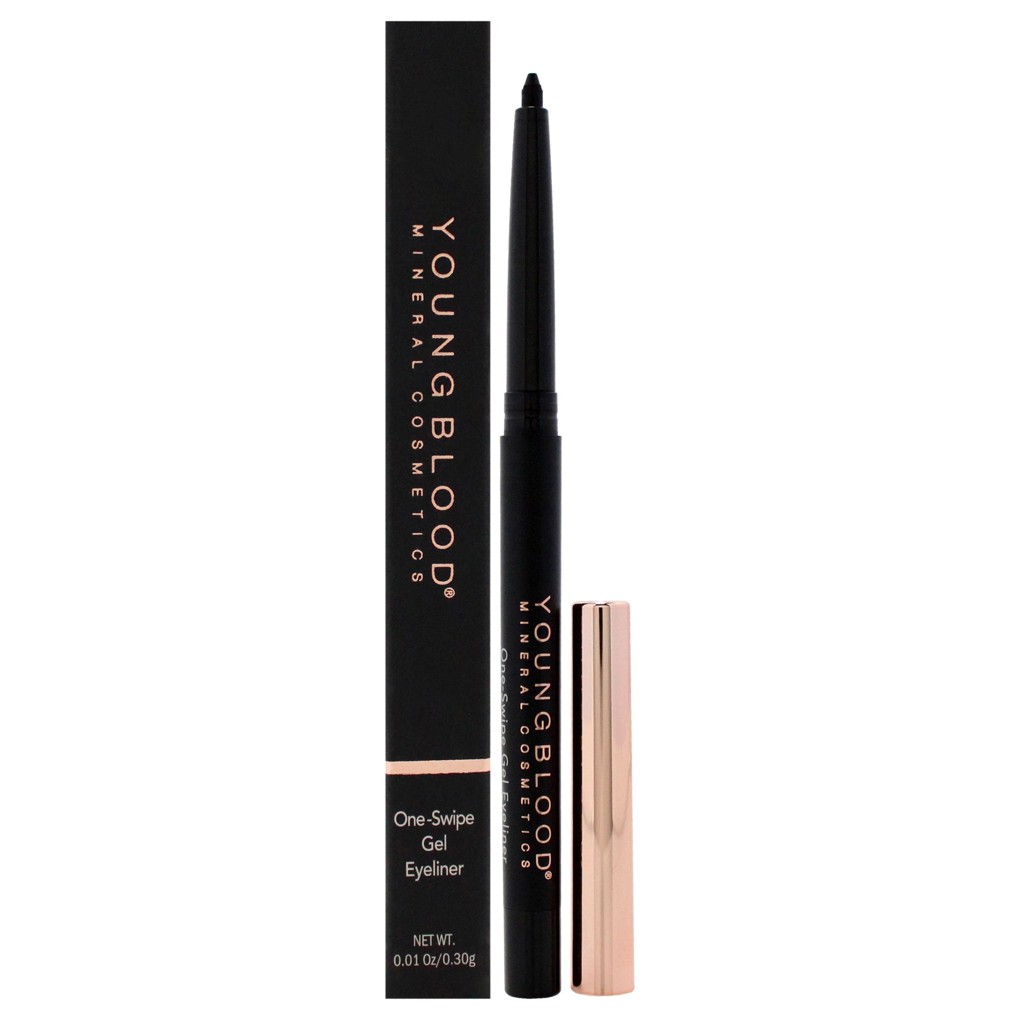 One-Swipe Gel Eyeliner - Caviar by Youngblood for Women - 0.01 oz Eyeliner