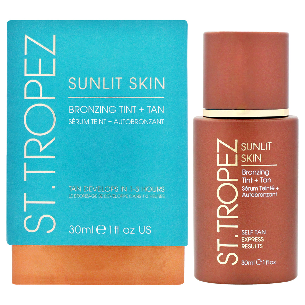 Sunlit Skin Bronzing Tint Plus Tan by St. Tropez for Unisex - 1 oz Bronzer