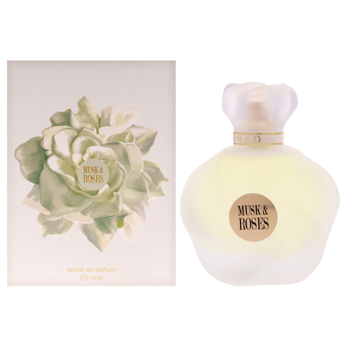 Musk and Roses by Ahmed Al Maghribi for Unisex - 2.53 oz Extrait De Parfum Spray